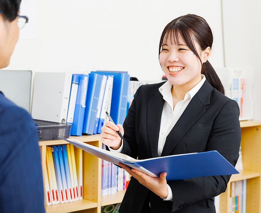 K.S.さん 授業内容相談の様子